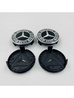 Колпачки на литые диски с эмблемой Mercedes-Benz 75 мм 4 шт