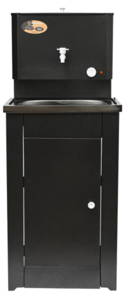 Умывальник дачный "Комфорт" ВИХРЬ с подогревом, нержавейка, серебро