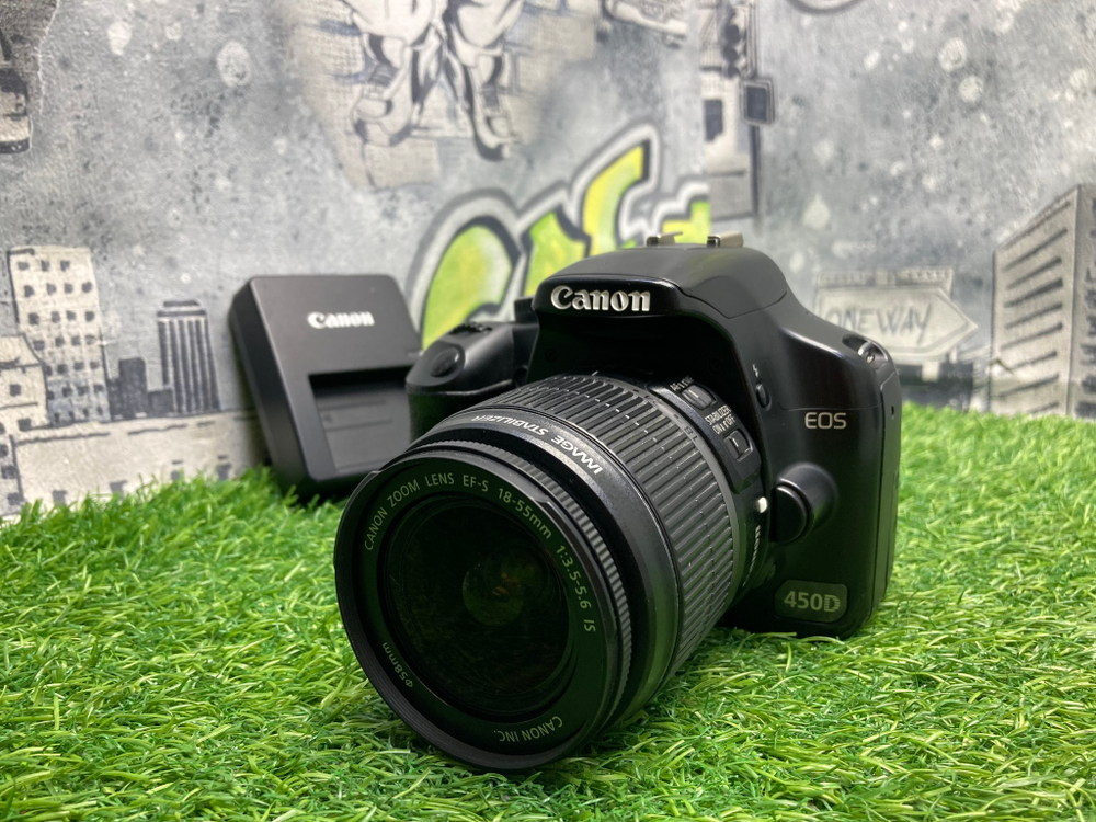 Canon EOS 450D kit 18-55mm IS (27.000 кадров)