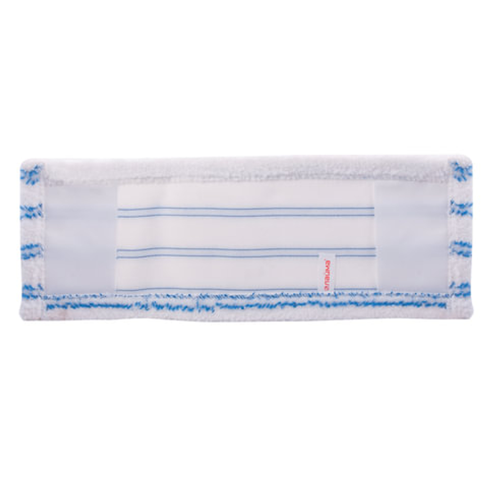 Насадка МОП плоская для швабры/держателя 40 см, карманы (ТИП К), микрофибра/микроабразив, LAIMA