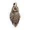 Сова - подвеска из бронзы