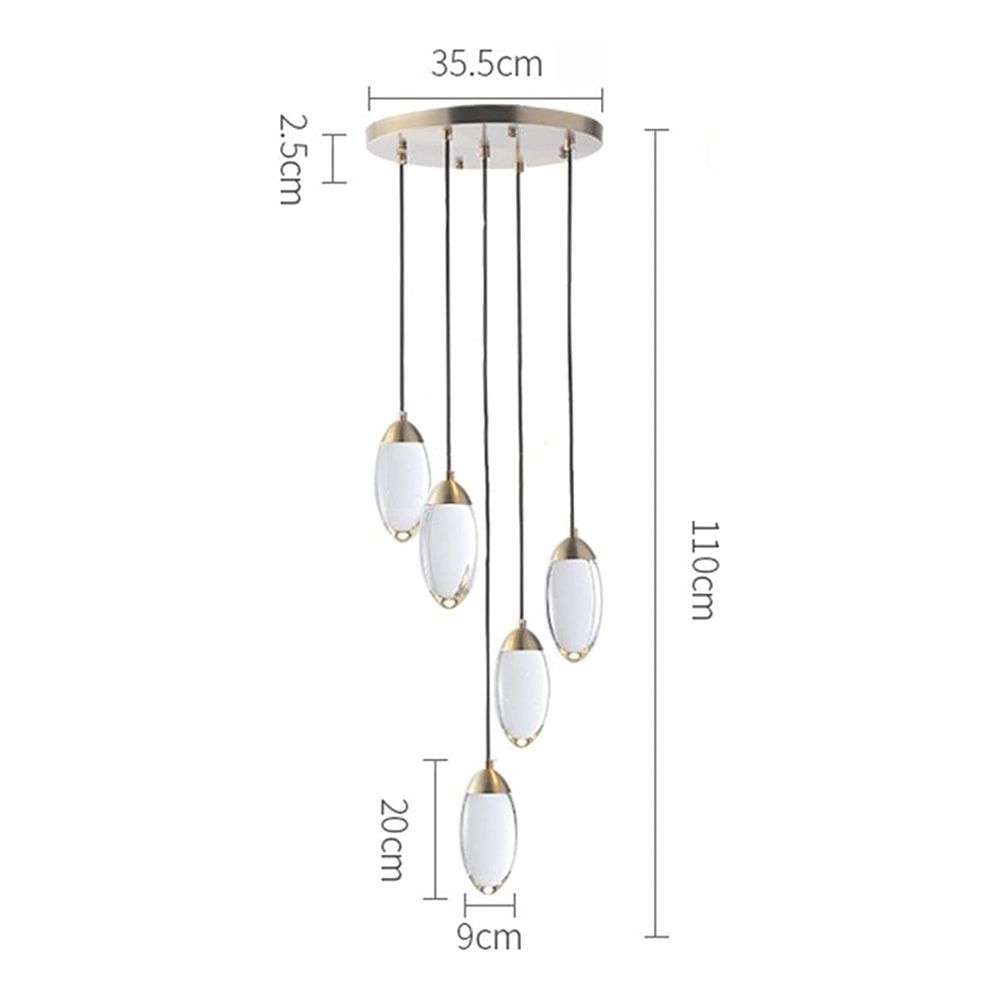 Подвесной светильник MT8848-5H brass