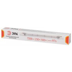 Лампочка галогенная ЭРА J118-500W-R7s-230V R7s 500Вт трубка теплый белый свет