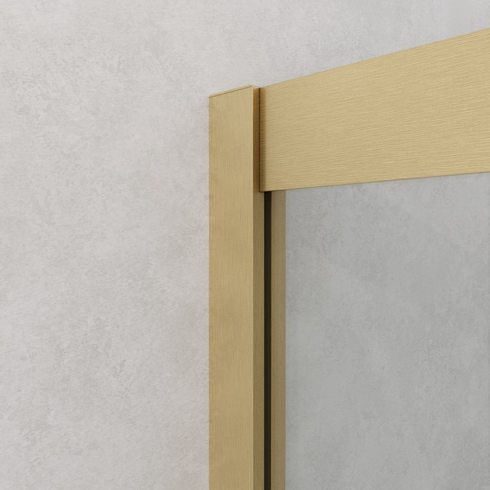 Душевой уголок Cezares RELAX-304-RH-2-120/90-C-BORO, 120х90х200, профиль брашированное золото, прозрачное стекло