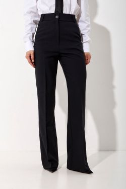 Брюки костюмные прямые черного цвета