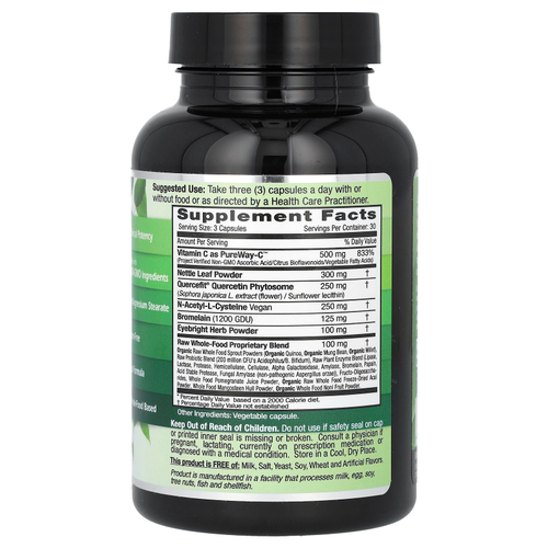Emerald Laboratories, Allergy Health, средство от аллергии, 90 растительных капсул