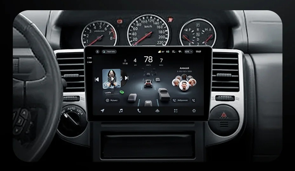 Магнитола для Nissan X-Trail T30 2003-2007 - FarCar GX10-7010F2 монитор 10.36" 2K QLED на Android 14, TS20, 6+128Гб, CarPlay, 4G SIM-слот