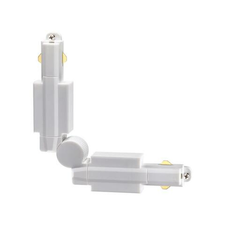 135020 PORT NT19 073 белый Гибкий соединитель с токопроводом для однофазного трехжильного шинопровода IP20 220V