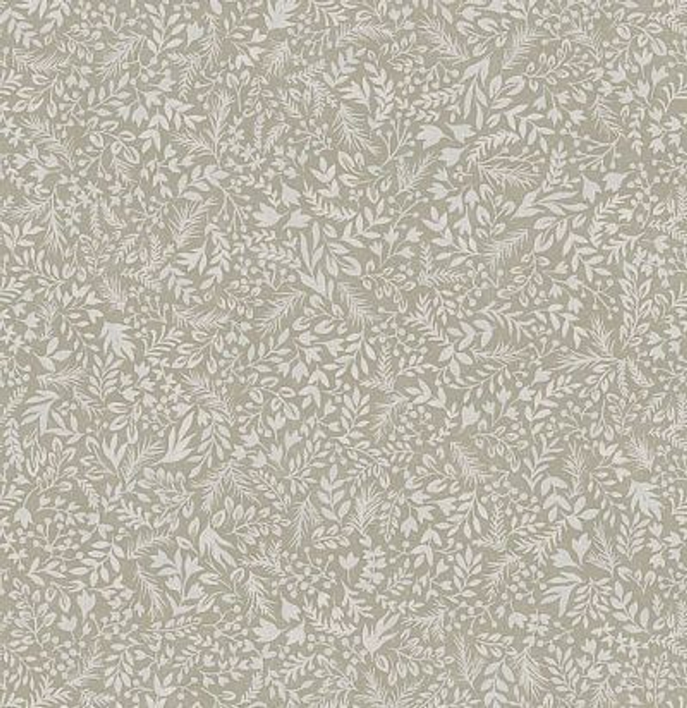 Мелкораппортный растительный дизайн с листьями