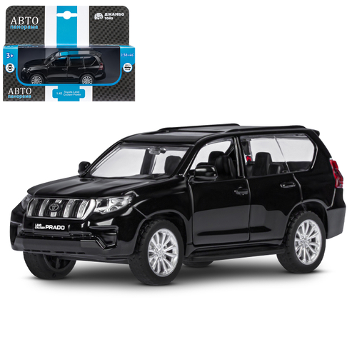 Модель 1:42 Land Cruiser Prado, черный, откр. Двери