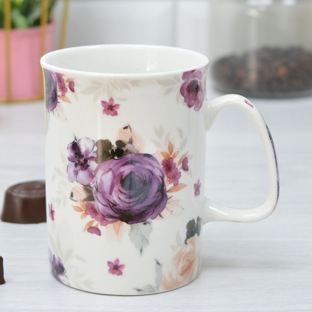 Кружка керамическая 360мл, рисунок в ассортименте, NNBPM3767-ZF