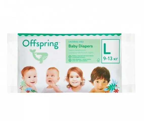 Эко-подгузники Offspring Дорожная упаковка, 3 шт.