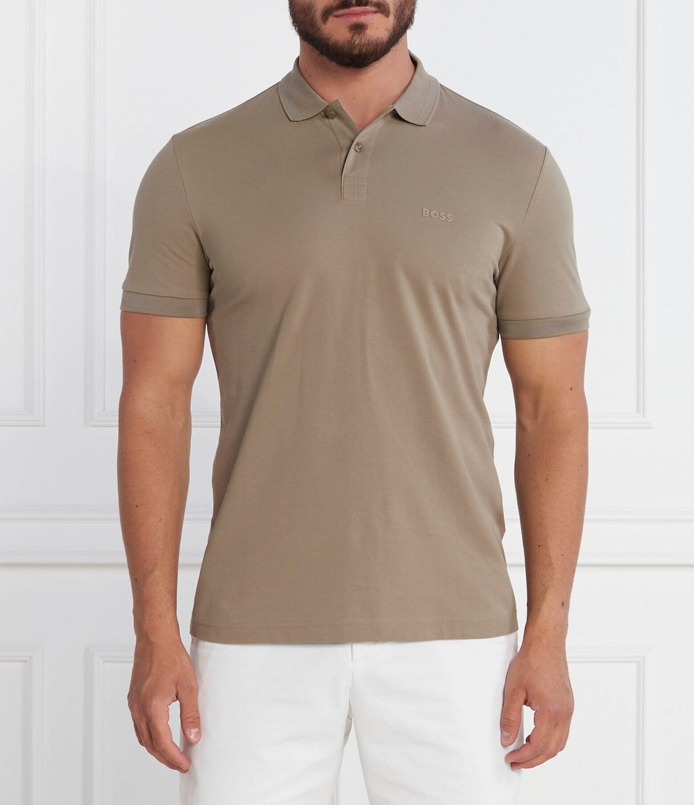 Поло Pio 1 BOSS GREEN - бежевый(50494359)