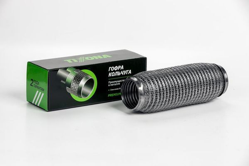 Гофра 55/220 (AISI 304 wire mesh, interlock) P55220WM