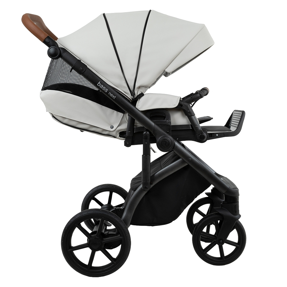 Коляска 2 в 1 Roan Bass Next 2.0 Leather, Island Stone