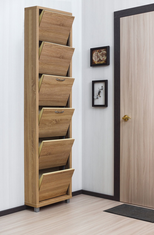 Обувница в прихожую для обуви Айрон Люкс 6 секций