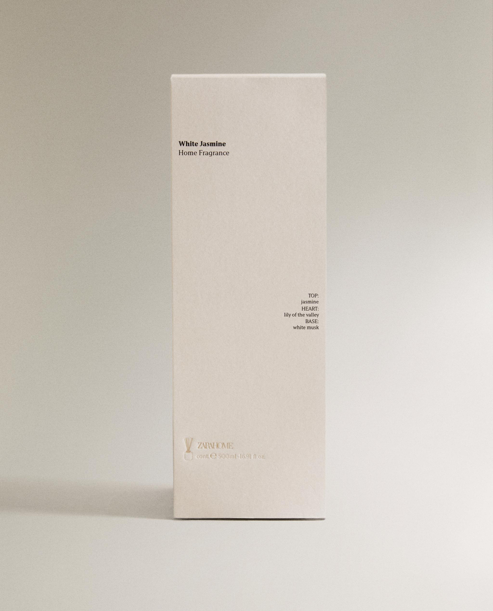 Zara Home Аромадиффузор White Jasmine 500 мл, тростниковые палочки микадо, аромат цветочный, Розовый