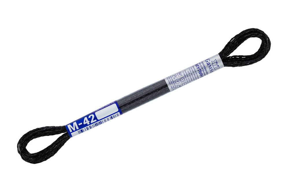 Нитки для вышивания "Gamma" мулине M-42 металлик, 100% полиэстер, 8 м