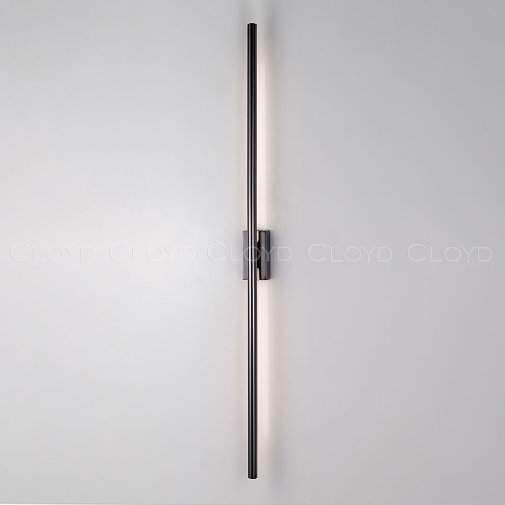 Бра Cloyd LINEAS-B W1 / выс. 100 см- 4000K - черный блестящий (арт.20456)