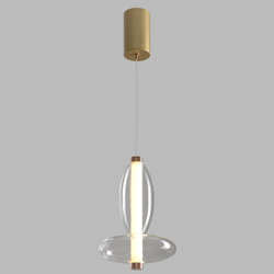 Светильник подвесной Crystal Lux QUASAR SP7W LED TRANSPARENT