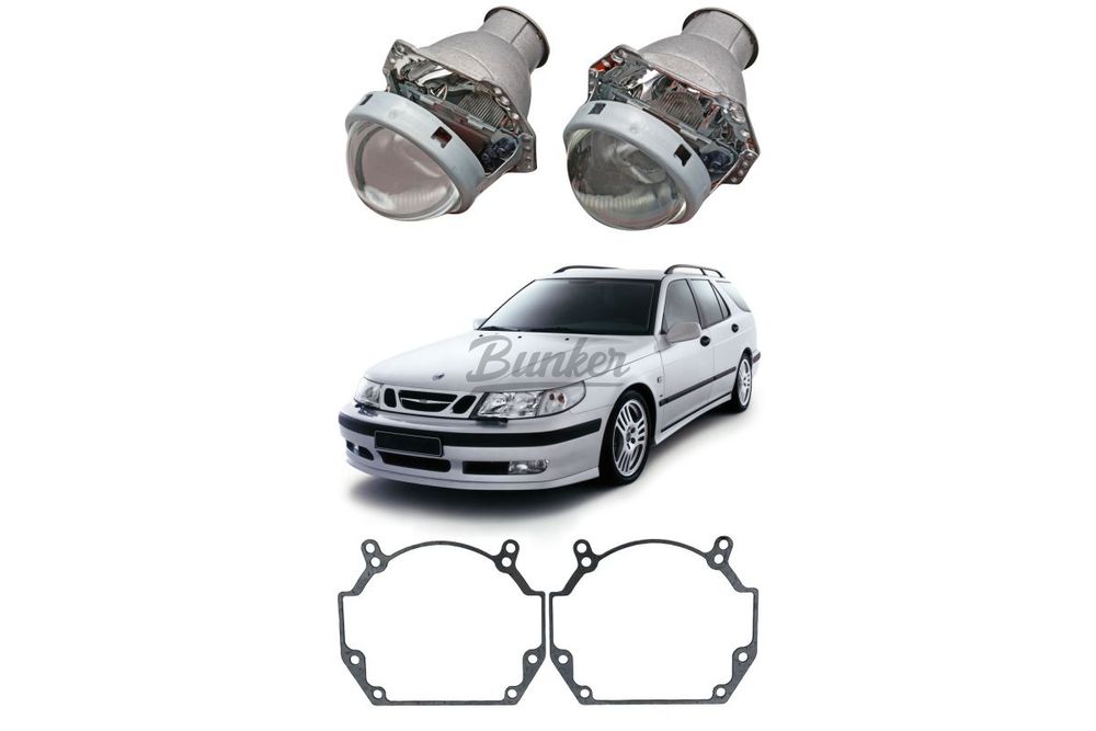 Готовый комплект для замены штатных линз Saab 9-5 I Рестайлинг 2001-2005