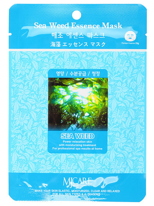 [MIJIN] Sea Weed Essence Mask - Маска тканевая для лица Морские водоросли, 23 гр