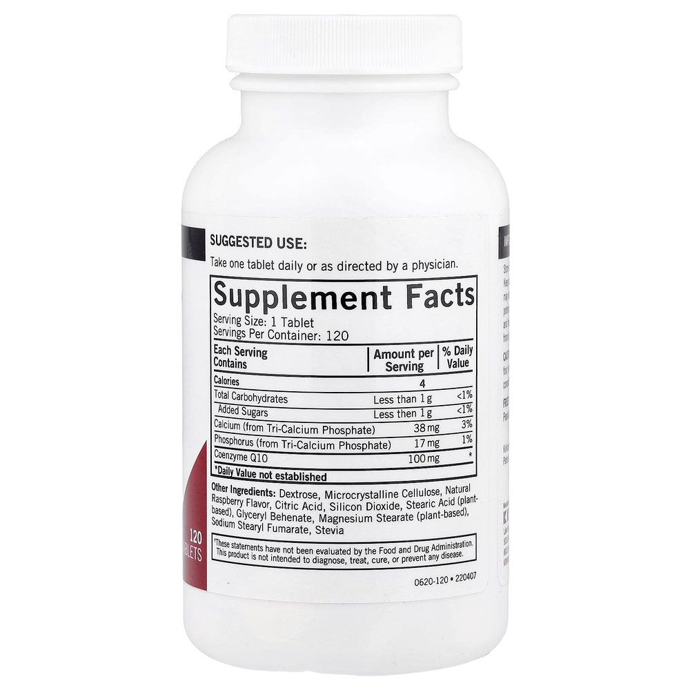 Kirkman Labs, жевательный коэнзим Q10, 120 таблеток