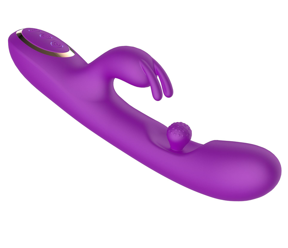 Вибратор-кролик Secwell с вращающимся шариком, фиолетовый