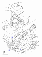 Прокладка впускного коллектора для снегоходов Yamaha 8Y7135560100