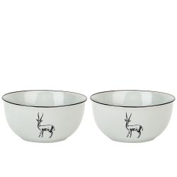 Салатник фарфоровый "Косуля" 13,3*13,3*6,5см v=500мл (min6) (транспортная упаковка)