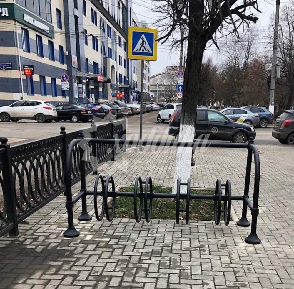 Велопарковка «Чугунная на 4 места»