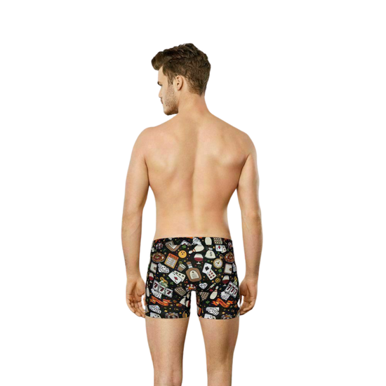 Мужские трусы боксеры черные с принтом Doreanse 1817