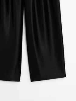 Massimo Широкие объемные брюки с вытачками, черный