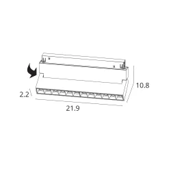 Магнитный трековый светильник Arte Lamp LINEA