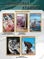 Акриловая краска глянцевая «Бирюзовая»