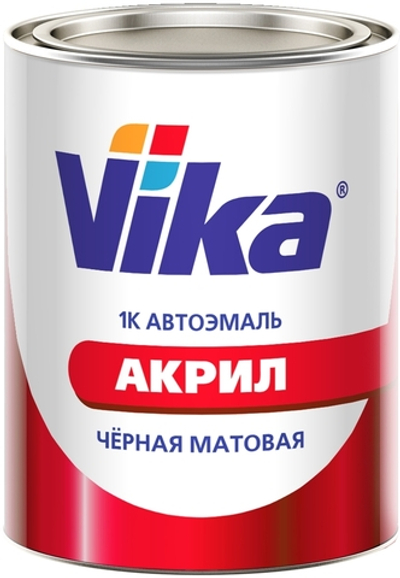 VIKA Автоэмаль 1К AK-142 Черная матовая 0,4кг