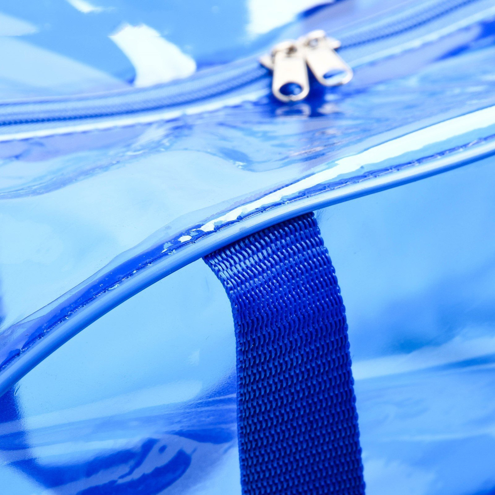 Сумка в роддом 30х45х20 ПВХ, цветная пленка, ручки рем. лента, цвет василек   4443151