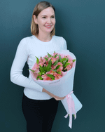 Букет альстромерия розовая 5шт(00164)