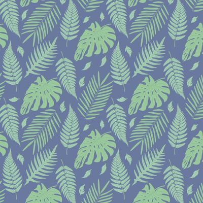 Тропические листья. Папоротники и монстеры