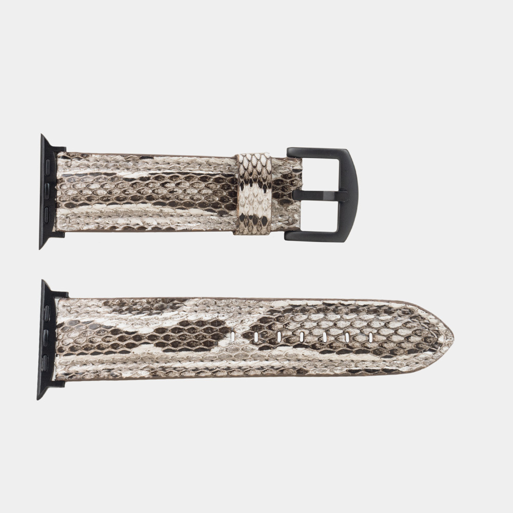 Ремешок для Apple Watch Ultra 49mm из кожи питона, натурального цвета