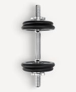 Гриф гантельный BB-107 d=25 мм, металлический, хромированный, 35 см