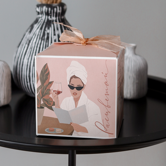 Коробка складная «SPA GIRL», 12 × 12 × 12 см