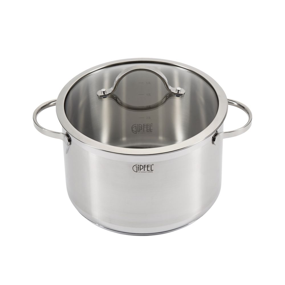 Кастрюля из нержавеющей стали Gipfel Victory 1370 24 см/6,5 л