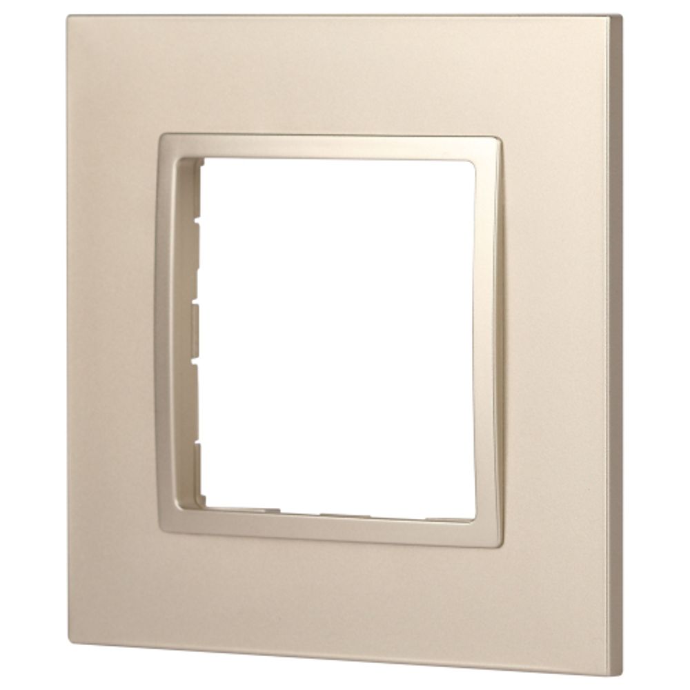 Рамка для розеток и выключателей ЭРА Elegance 14-5011-04 Classic, на 1 пост, шампань