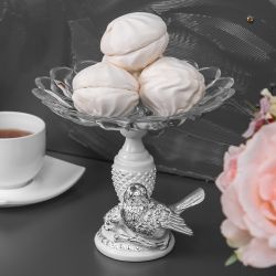 Фруктовница-конфетница Птичка Терра сонг Сильвер