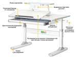 Детский стол Ergokids TH-320 Grey (арт. TH-320 W/G)