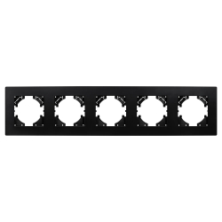 Рамка пластиковая FRM-PERIO-PL-5-BK (Arlight, -) 049763