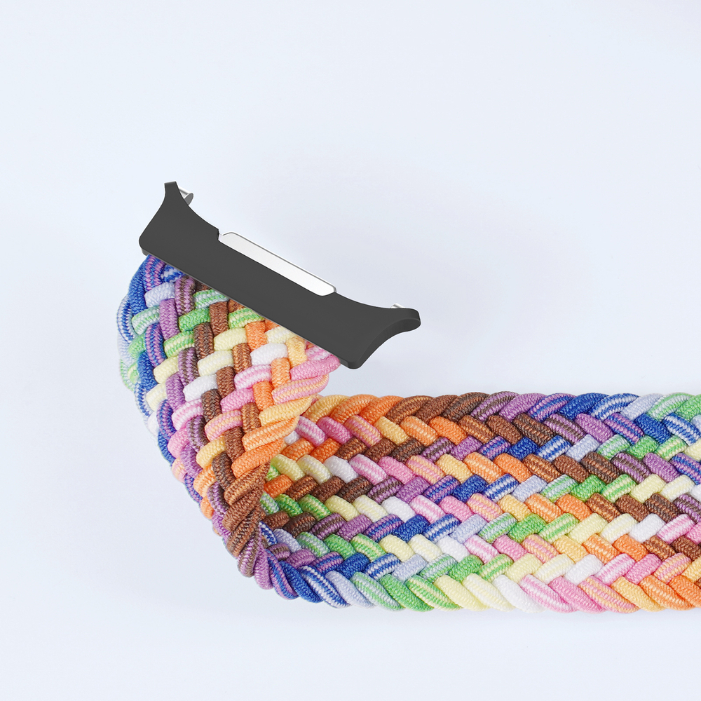 Эластичный разноцветный ремешок (New Rainbow) от Dux Ducis для смарт часов Samsung Watch Ultra 47MM, серия Strap (Mixture Pro Series)