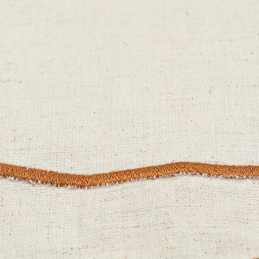 Салфетка под приборы Anemone из коллекции Trendy Ruffles, Ø38 см, карри