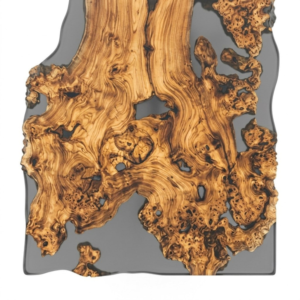 Обеденный стол из капового карагача AMBER 200